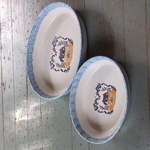 Vintage cottagecore casserole dish set of two